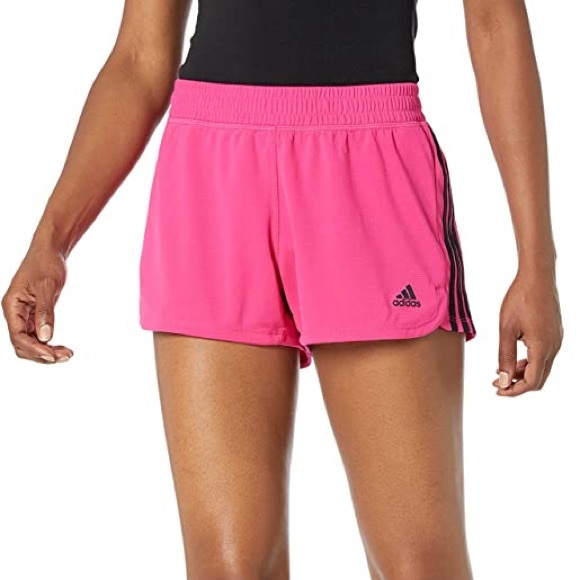 ADIDAS PACER 3S KNIT SHORTS - PINK - Picture 4 of 6
